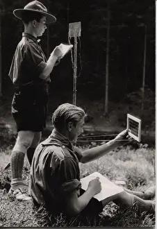 Pathfinder: Two German boy scouts at camp