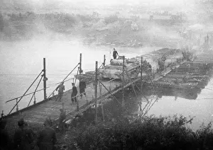 Dnieper: German bridge over the Desna, 1941