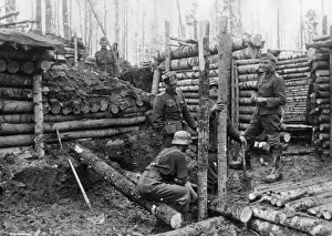 Situated: German bunker on the Eastern Front, 1942