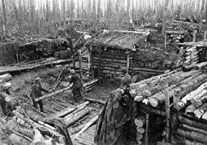 Situated: German bunker on the Eastern Front, 1942