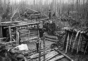 Situated: German bunker on the Eastern Front, 1942