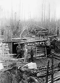 Situated: German bunker on the Eastern Front, 1942