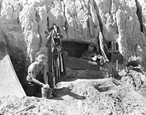 Bunkers: German bunkers on the Eastern Front at Stalingrad, 1942