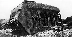 Capsized: German capsized tank on the Western Front, 1918