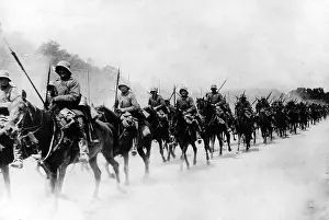 Spears: German cavallery advancing, 1918
