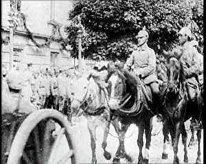 Towing: German Cavalry Entering Brussels and Towing