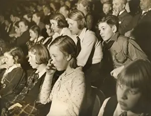Langemarck: German children at a theater performance of Langemarck