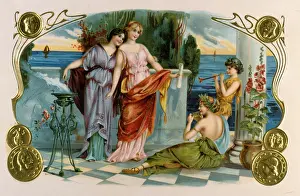 Grecian: German cigar label, Viensilla