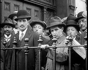 Queueing: German Civilians Queueing Up Outside the German