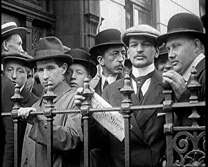 Queueing: German Civilians Queueing Up Outside the German