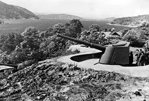 Batteries: German coastal battery in Norway, 1940