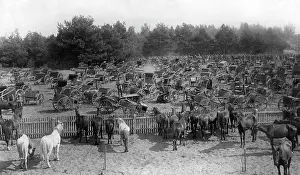 Spoils: German collection point for spoils of war, 1914