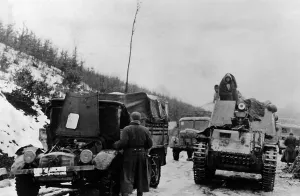Grille: German column in Hungary, 1945
