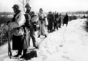 Foremost: German column retreating on the Eastern Front, 1943