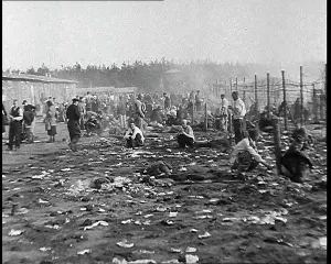 Belsen: German Concentration Camp Inmates Being Liberated