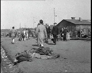 Belsen: German Concentration Camp Inmates Being Liberated