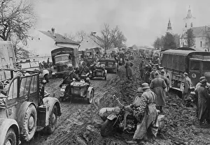 Rests: German convoys during the Balkan campaign, 1941