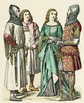 Surcoat: German Costume 1300-1349