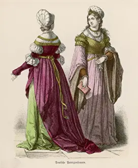Noblewomen: German Costume circa 1515
