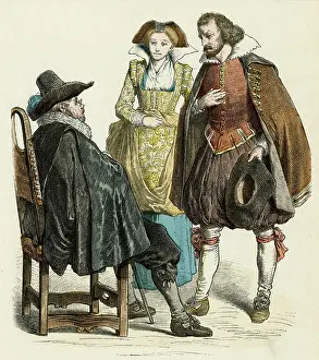 Garters: German Costume circa 1615