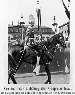 Germanhistorical: The German Crown Prince bringing home his bride, 1905
