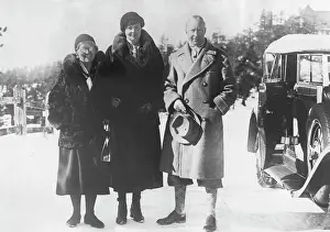 Moritz: The former German crown prince couple in St. Moritz, 1933