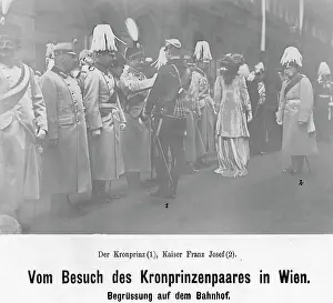 Archdukes: The German crown prince and princess visiting Austria, 1911