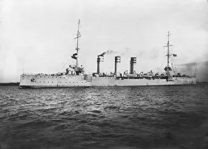Sank: The German cruiser Mainz, 1913