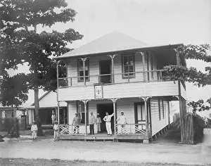 Samoa: German Customs Office in Apia in Samoa, 1910