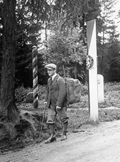Wanderer: German-Czech border, 1932