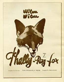 Retrographics Limited (ludwig Hohlwien): A German dance music poster advertising the Thally-Rag Fox