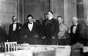 Litovsk: German delegates at the negotiations at Brest-Litovsk, 1918