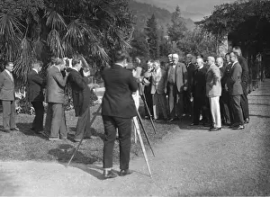 Negotiated: The German delegation with Reich Foreign Minister