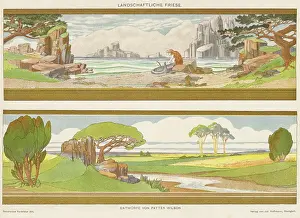 Mermaids: German design, two panoramic landscapes