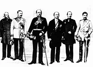 Proclamation: German diplomats at the proclamation of the Empire, 1871