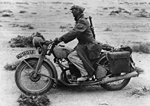 Krad: German Dispatch Motorcycle in the African Desert