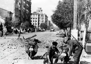 Dispatch: German dispatch rider in Voronezh, July 1942