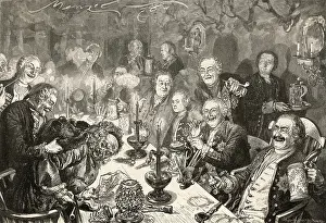 Reveller: German Drinkers 18th century