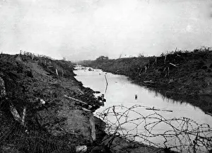 Ypres: German dugout in Flanders, 1918