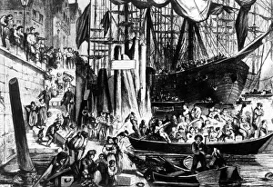 Immigration: German emigrants in the USA, approx. 1850