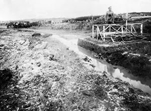 Emplacement: German emplacement in the Russian marshland, 1916