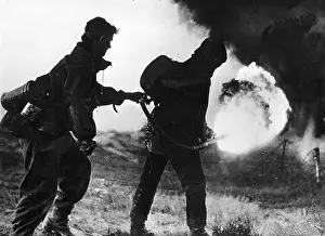 Throwers: German engineers at an exercise, 1943