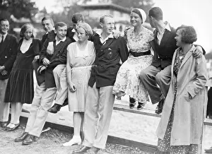 Grammar: German and English students on an excursion in Berlin, 1931