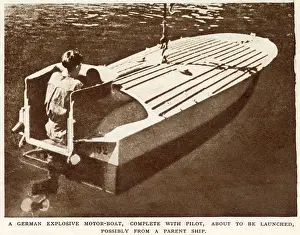 Craned: German Explosive Motorboat; Second World War 1944
