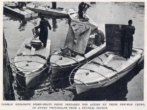 Readied: German Explosive Speed-boats; Second World War, 1944