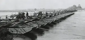 Nazi Army: The German Falke Division crossing the Bug River