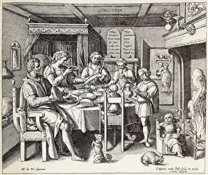 Burgher: German Family at Table