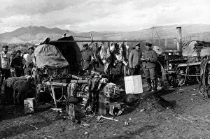 Macedonia: German field kitchen in Macedonia, 1916