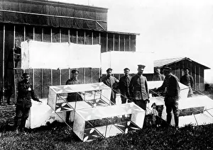 Forecast: German field kite station, 1918