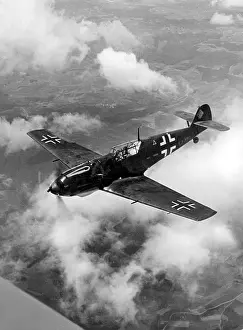 Seater: German fighter plane Messerschmitt Me 109E